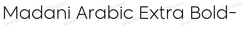 Madani Arabic Extra Bold字体转换